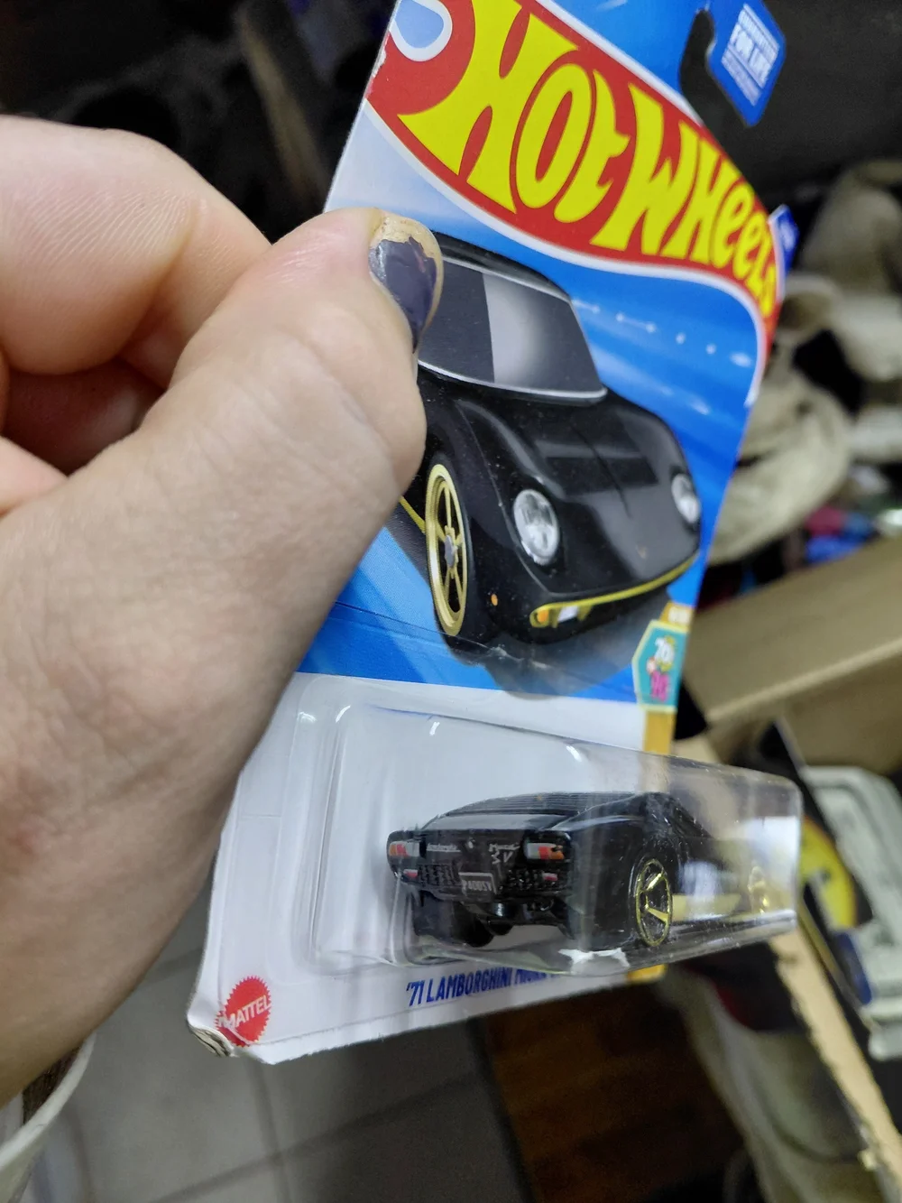the Hot Wheels '71 Lamborghini Miura SV (amazon.com) from the 